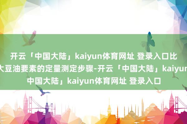 开云「中国大陆」kaiyun体育网址 登录入口比如大豆油中转基因大豆油要素的定量测定步骤-开云「中国大陆」kaiyun体育网址 登录入口