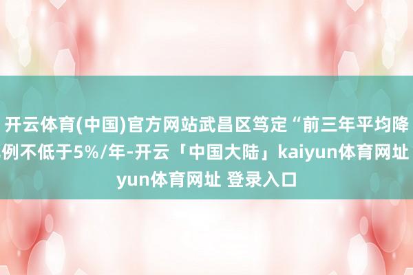 开云体育(中国)官方网站武昌区笃定“前三年平均降碳降能比例不低于5%/年-开云「中国大陆」kaiyun体育网址 登录入口
