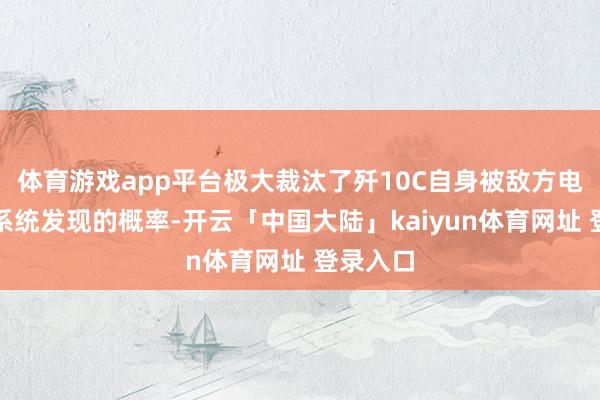 体育游戏app平台极大裁汰了歼10C自身被敌方电子阅览系统发现的概率-开云「中国大陆」kaiyun体育网址 登录入口