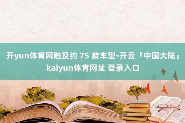 开yun体育网触及约 75 款车型-开云「中国大陆」kaiyun体育网址 登录入口