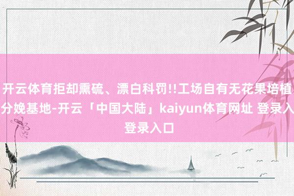 开云体育拒却熏硫、漂白科罚!!工场自有无花果培植及分娩基地-开云「中国大陆」kaiyun体育网址 登录入口